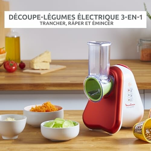 Moulinex Découpe-légumes électrique 3-en-1